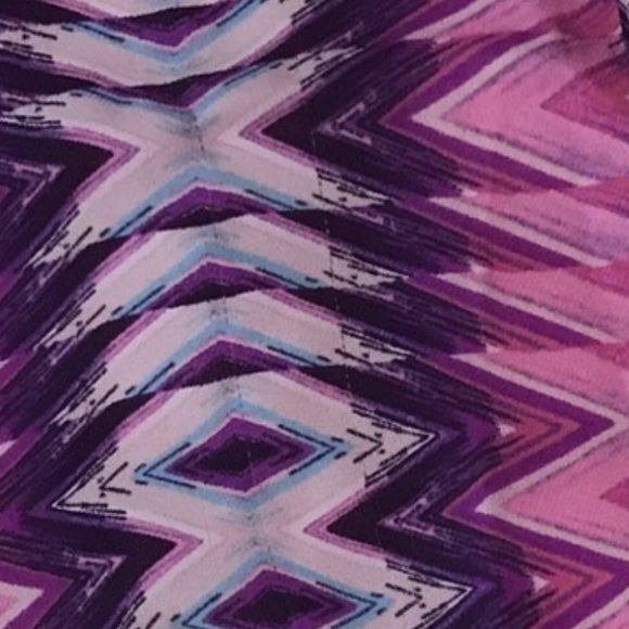 PARKER Zig Zag Print Silk Cold Shoulder Blouse - Picture 2 of 7